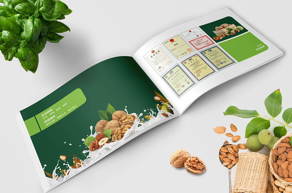 坚果画册设计,零食食品宣传册设计