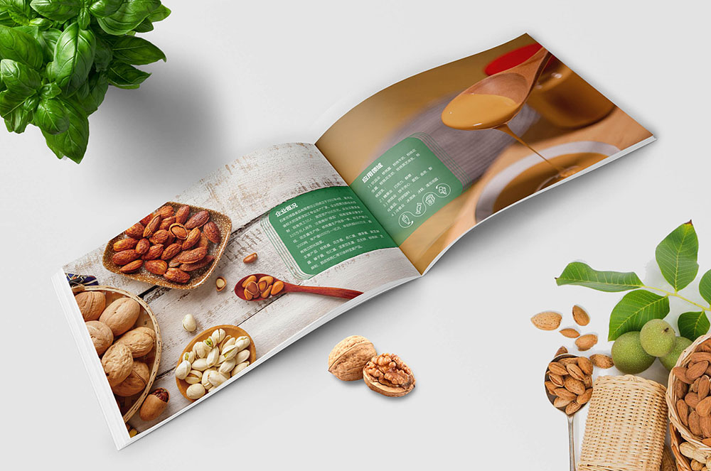 坚果画册设计,零食食品宣传册设计