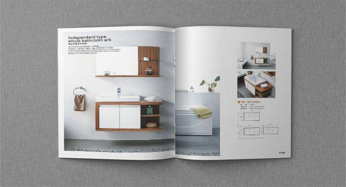 整体浴室柜画册设计-浴室柜宣传画册设计公司