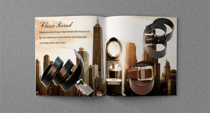 男士皮带产品画册设计-产品画册设计公司