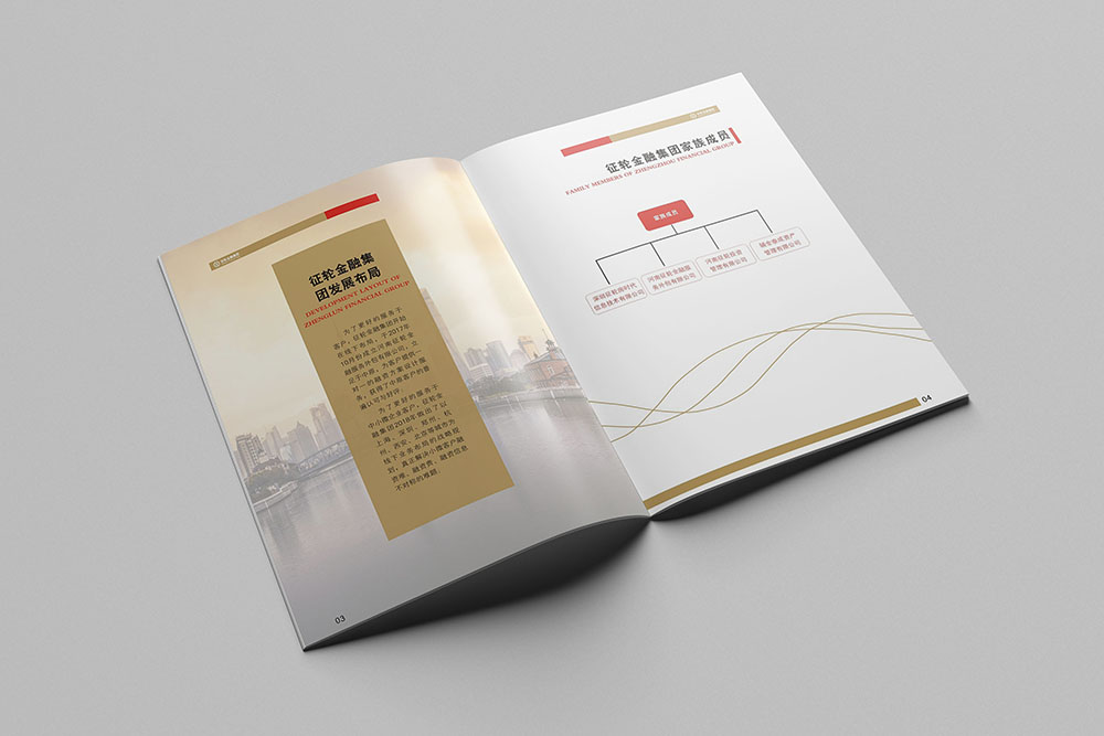 金融企业画册设计-简约大气金融画册设计