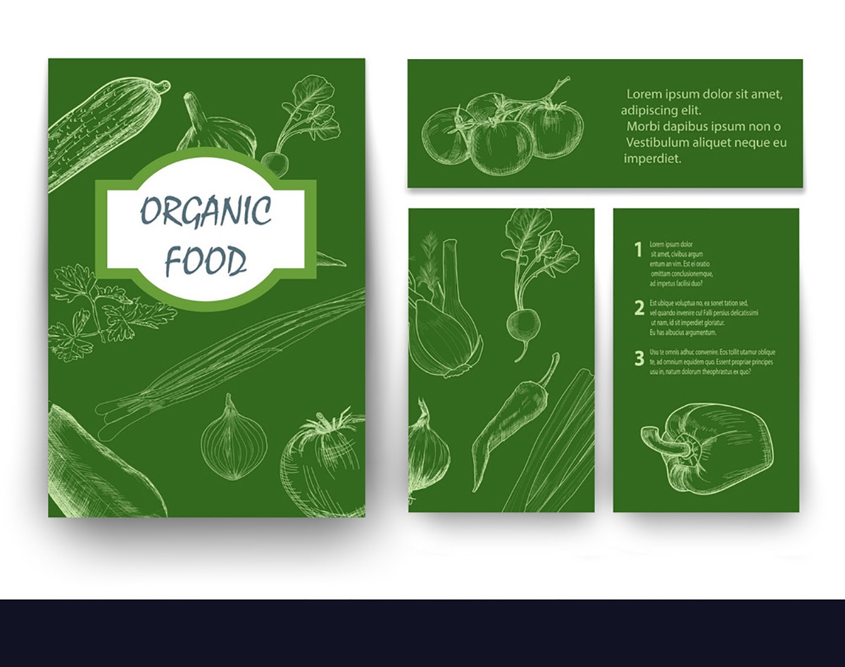 绿色食品宣传折页设计设计,果蔬食品宣传折页设计公司