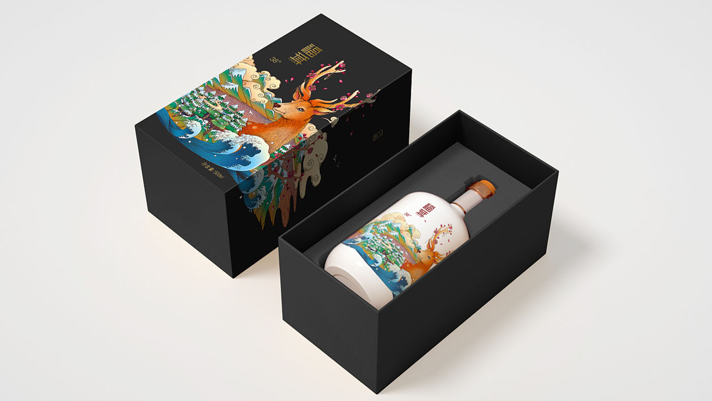 鹿茸酒包装设计-酒类包装设计公司