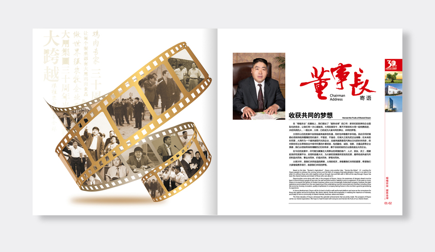 单位30周年纪念册设计