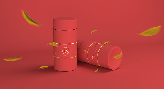 传统茶叶包装盒设计,中国红茶叶盒包装设计