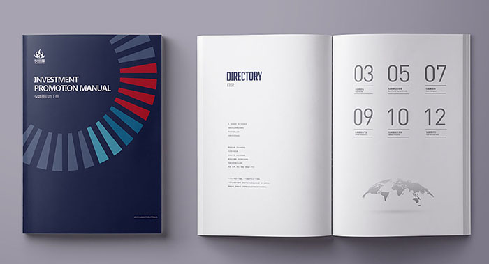 仪器圈集团画册设计-创意投资集团画册设计公司