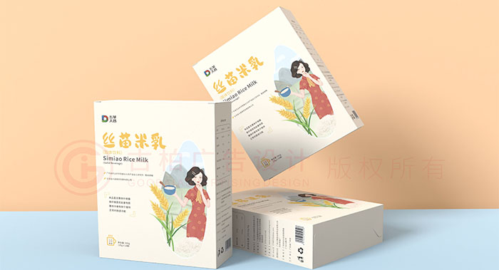 米乳包装设计-插画包装设计-食品包装设计公司